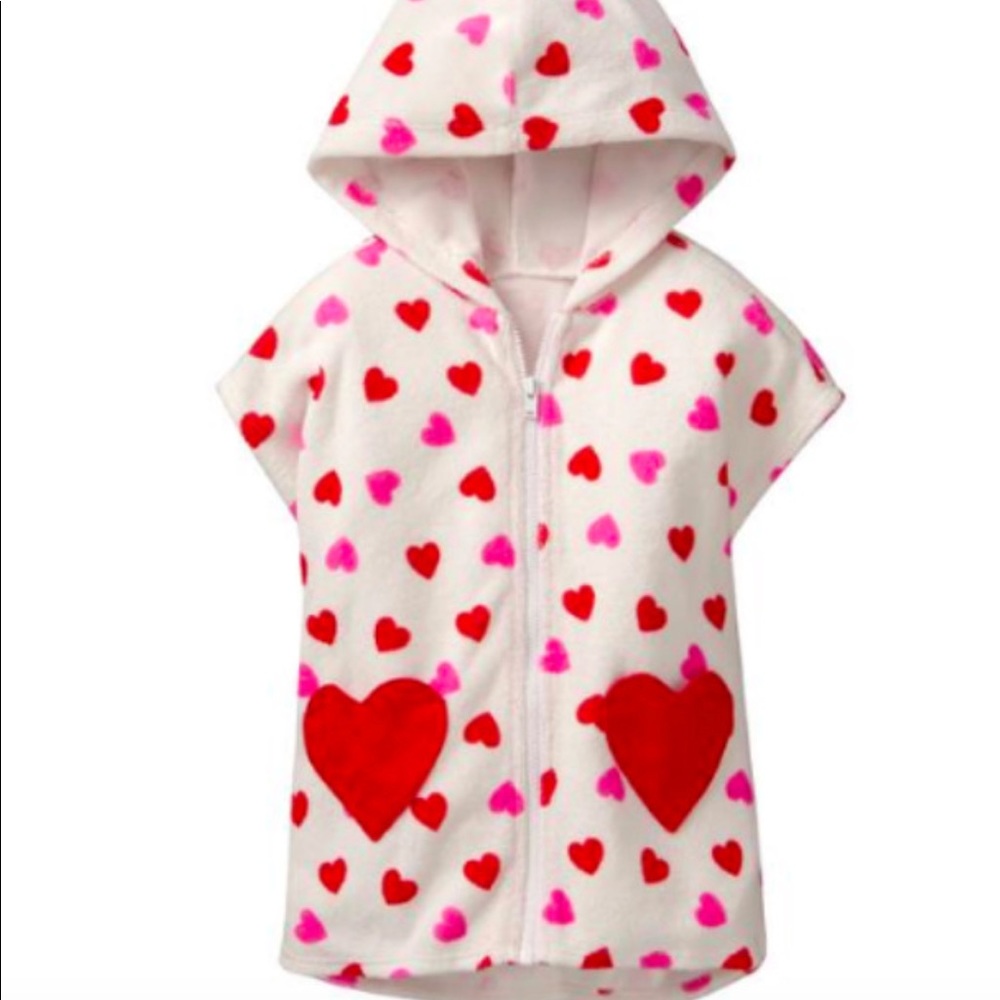 Gymboree heart toweling zip up Size 2T